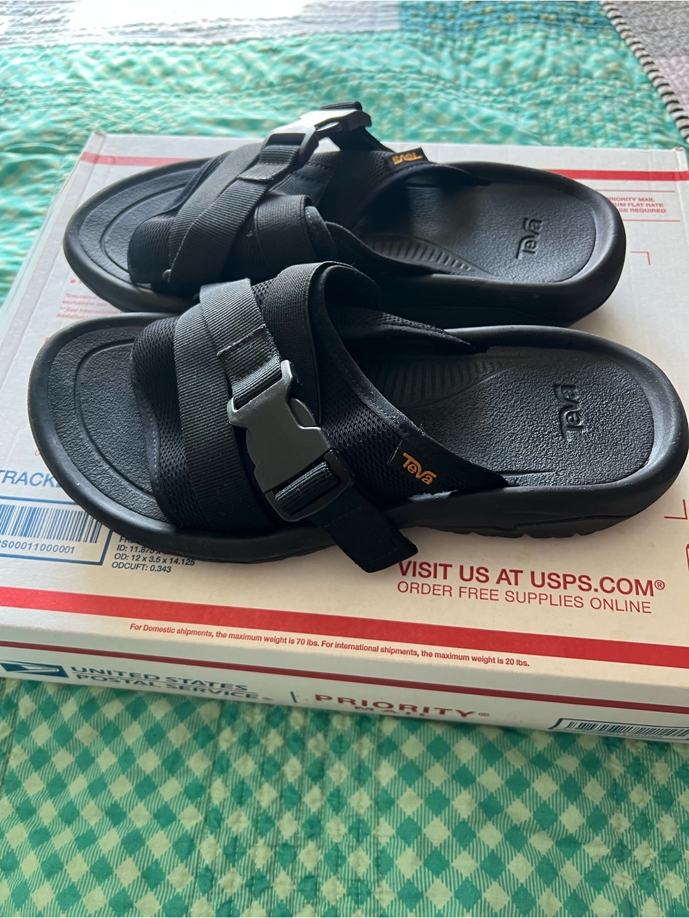 Teva Hurricane Verge Slide Women’s Size 9 Black Buckle Mesh Swim Beach Outdoor - Picture 4 of 8